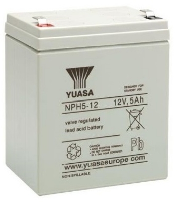 Imagem de Bateria Yuasa NPH5-12 chumbo ácido 12V 5Ah