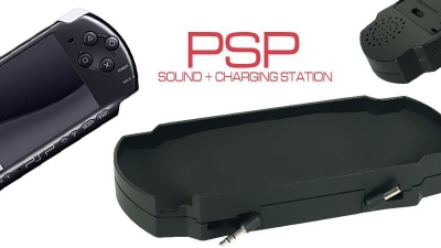 Imagem de Estação de som e bateria para PSP