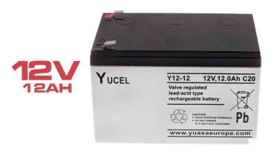 Imagem de Bateria Yucel Y12-12S chumbo ácido 12V 12A