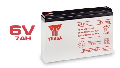Imagem de Bateria Yuasa NP7-6 chumbo ácido 6V 7Ah