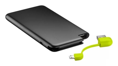 Imagem de Powerbank USB bateria 4000mAh USB micro B slim preto