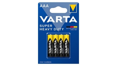 Imagem de Pilha AAA/LR03 Varta cloreto zinco Super Heavy Duty 1.5V blister (4)
