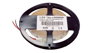 Imagem de Tira de LED SMD5730 3000K 12V 1250lm 5m - Índice de protecção: IP65