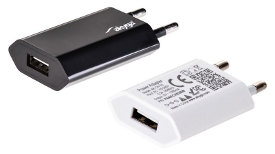 Imagem de Transformador USB 110-240V 1A - Cor: Branco